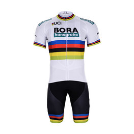 BONAVELO kratki dres i kratke hlače - BORA UCI 2018 - bijela/crna