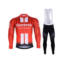 BONAVELO zimski dres i hlače - SUNWEB 2019 WINTER - crna/crvena