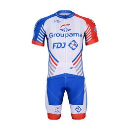 BONAVELO kratki dres i kratke hlače - GROUPAMA FDJ 2019 - crvena/bijela/plava