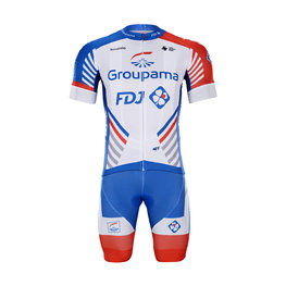 BONAVELO kratki dres i kratke hlače - GROUPAMA FDJ 2020 - bijela/crvena/plava
