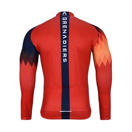 BONAVELO dres dugih rukava zimski - INEOS 2025 WINTER - crvena/plava