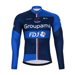 BONAVELO dres dugih rukava zimski - FDJ 2025 WINTER - plava/crna