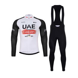 BONAVELO zimski dres i hlače - UAE 2024 WINTER - crna/bijela/crvena