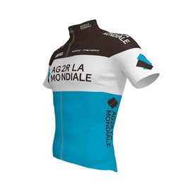 ROSTI dres kratkih rukava - AG2R 2020 - plava/smeđa/bijela