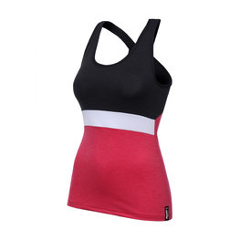 SANTINI dres bez rukava - SCIA LADY - crvena/crna