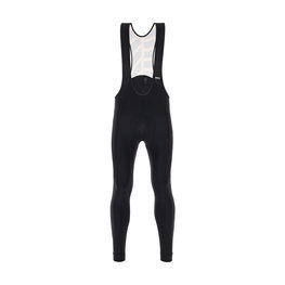 SANTINI duge hlače s tregerima - SVOLTA WINTER - crna/narančasta