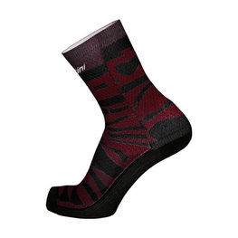 SANTINI čarape klasične - LA VUELTA 2018 - ljubičasta/crna