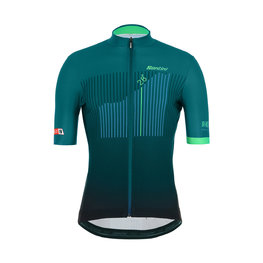 SANTINI dres kratkih rukava - LA VUELTA 2019 - zelena/plava