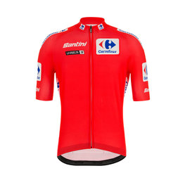 SANTINI dres kratkih rukava - LA VUELTA 2019 - crvena