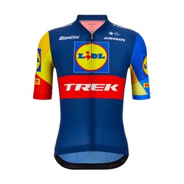 SANTINI dres kratkih rukava - LIDL TREK 2024 TEAM ORIGINAL - crvena/žuta/plava