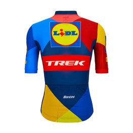 SANTINI dres kratkih rukava - LIDL TREK 2024 TEAM ORIGINAL - crvena/žuta/plava