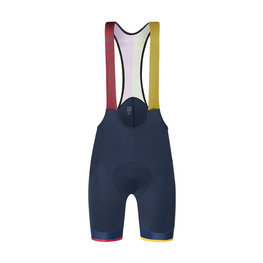 SANTINI kratke hlače s tregerima - LA VUELTA 2018 - žuta/crvena/crna