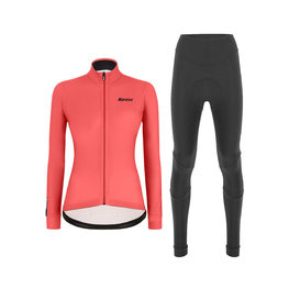 SANTINI zimski dres i hlače - COLORE LADY WINTER - crna/ružičasta