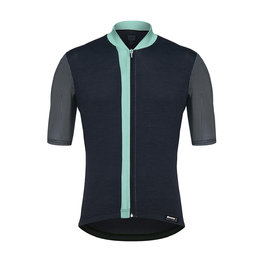 SANTINI dres kratkih rukava - ORIGINE - svjetloplava/crna