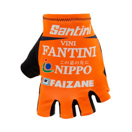 SANTINI rukavice s kratkim prstima - NIPPO FANTINI 2019 - narančasta/plava/bijela