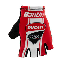 SANTINI rukavice s kratkim prstima - DUCATI CORSE 2019 - crna