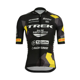 SANTINI dres kratkih rukava - TREK MTB 2019 - bijela/žuta/crna