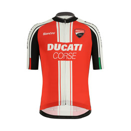 SANTINI dres kratkih rukava - DUCATI CORSE 2019 - crna/crvena