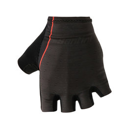 SANTINI rukavice s kratkim prstima - SOFFIO - zelena/crna