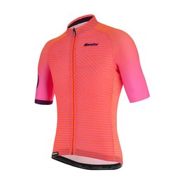 SANTINI dres kratkih rukava - KARMA MILLE - ružičasta/narančasta