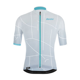 SANTINI dres kratkih rukava - TONO PURO - bijela/svjetloplava