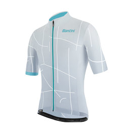 SANTINI dres kratkih rukava - TONO PURO - bijela/svjetloplava