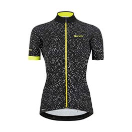 SANTINI dres kratkih rukava - GIADA HIP LADY - žuta/crna
