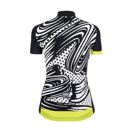 SANTINI dres kratkih rukava - GIADA POP LADY - bijela/žuta/crna