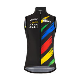 SANTINI prsluk - UCI WC FLANDERS 2021 - duga/crna