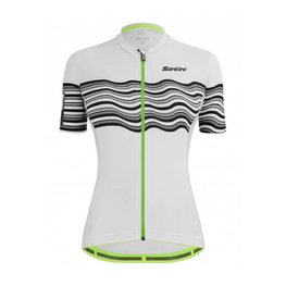 SANTINI dres kratkih rukava - TONO PROFILO LADY - bijela/crna