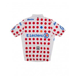 SANTINI dres kratkih rukava - TOUR DE FRANCE - bijela/crvena