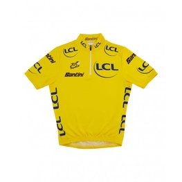 SANTINI dres kratkih rukava - TOUR DE FRANCE 2023 - žuta