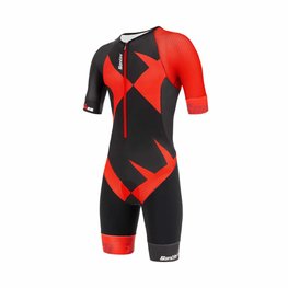 SANTINI overal - X IRONMAN CUPIO - crna/crvena