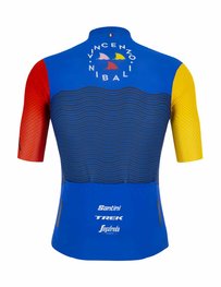 SANTINI dres kratkih rukava - NIBALI SQUALO - crvena/plava/žuta