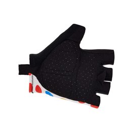 SANTINI rukavice s kratkim prstima - TOUR DE FRANCE 2024 - bijela/crvena