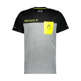 SCOTT majica kratkih rukava - FACTORY TEAM - žuta/siva/crna