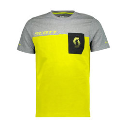 SCOTT majica kratkih rukava - FACTORY TEAM - žuta/siva/crna