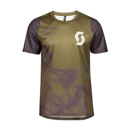 SCOTT dres kratkih rukava - TRAIL VERTIC - zelena/siva