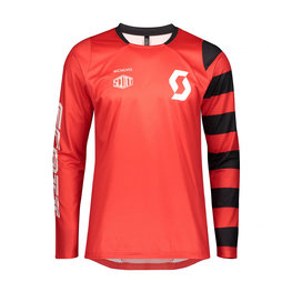 SCOTT dres dugih rukava ljetni - TRAIL VERTIC SUMMER - crvena/bijela