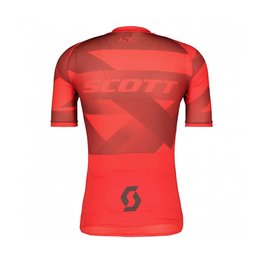 SCOTT dres kratkih rukava - RC PREMIUM CLIMBER - siva/crvena