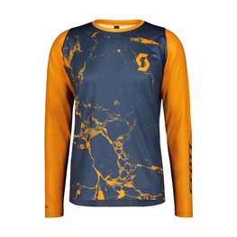 SCOTT dres dugih rukava ljetni - TRAIL VERTIC LS - plava/narančasta