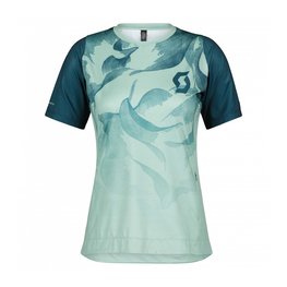 SCOTT dres kratkih rukava - TRAIL VERTIC LADY - plava