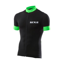 SIX2 dres kratkih rukava - BIKE3 STRIPES - zelena/crna