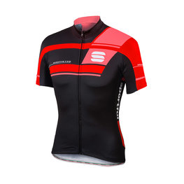 SPORTFUL dres kratkih rukava - GRUPPETTO PRO TEAM - crna/crvena