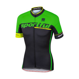 SPORTFUL dres kratkih rukava - SC TEAM - crna/zelena
