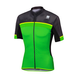 SPORTFUL dres kratkih rukava - PISTA - siva/zelena