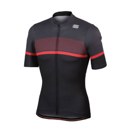 SPORTFUL dres kratkih rukava - FREQUENCE - crna/crvena/siva