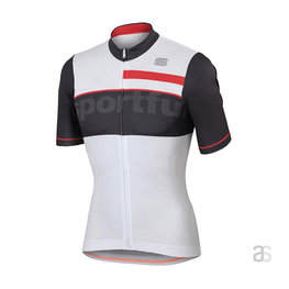 SPORTFUL dres kratkih rukava - SQUADRA CORSE - crvena/bijela/siva