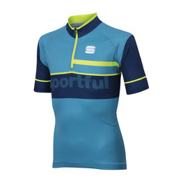 SPORTFUL dres kratkih rukava - SQUADRA CORSE KIDS - svjetloplava/žuta/plava