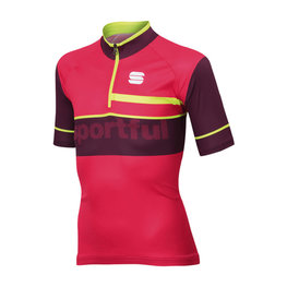 SPORTFUL dres kratkih rukava - SQUADRA CORSE KIDS - bodro/crvena/žuta